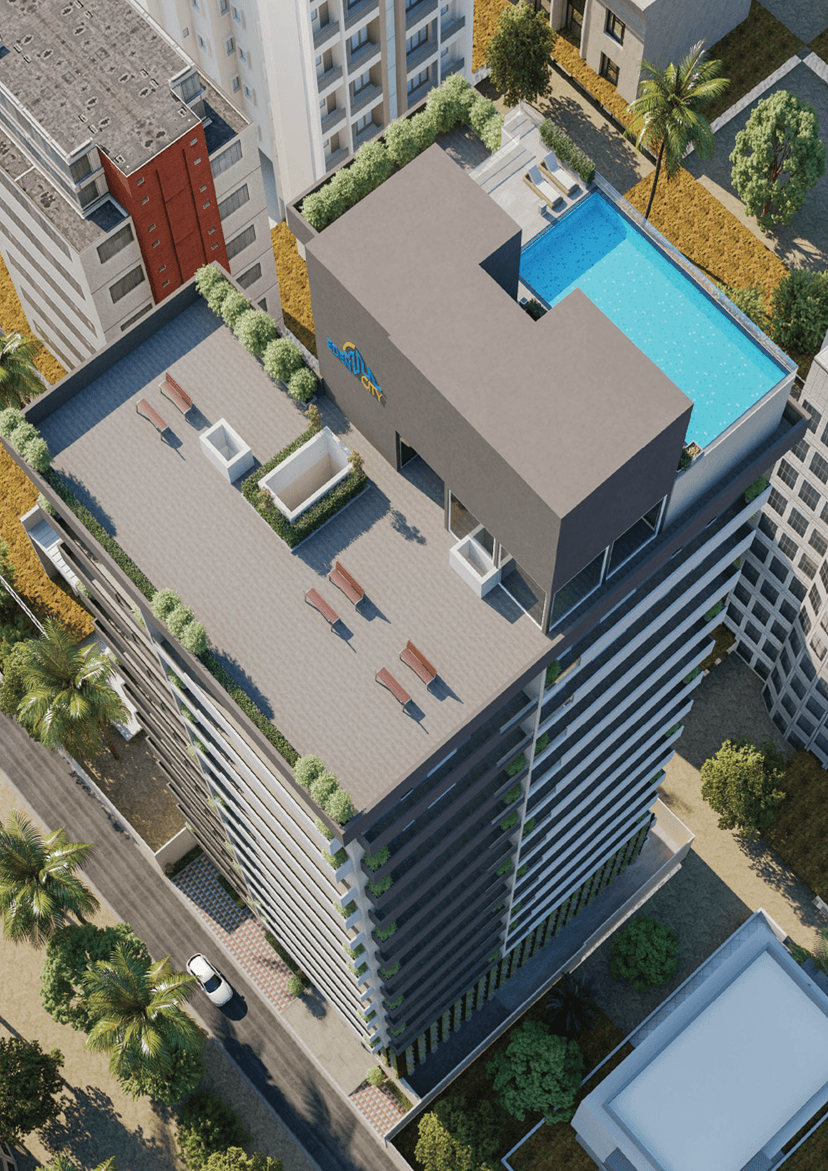 Rooftop pool